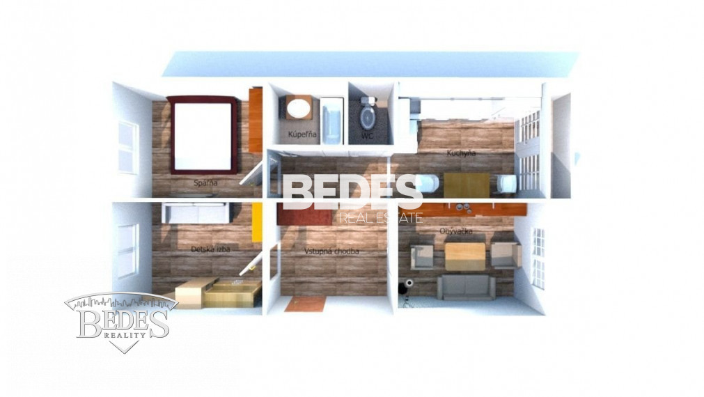BEDES | Najlacnejší 3 izbový byt vhodný na rekonštrukciu