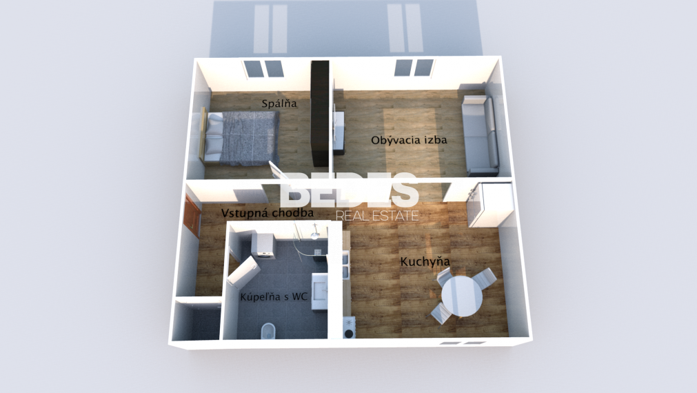 BEDES | Zrekonštruovaný 2 izbový byt na Starom Sídlisku