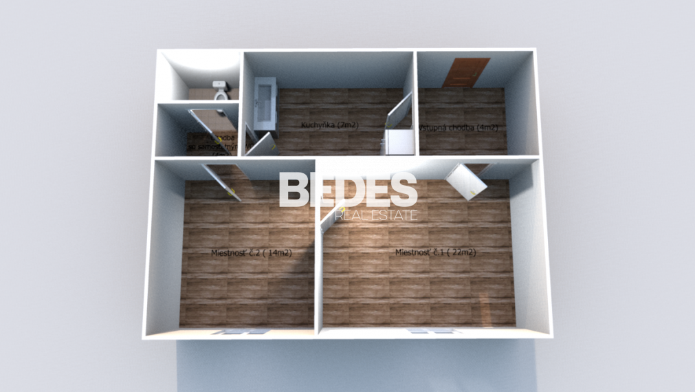 BEDES | Priestory v širšom centre mesta, 50m2