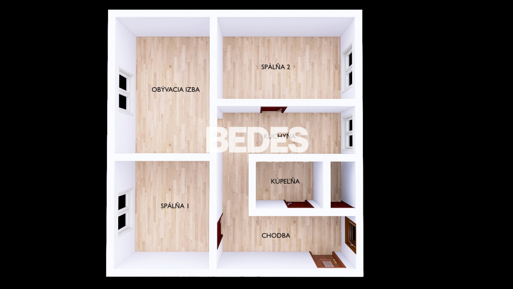 BEDES | PRENÁJOM - Zariadený 3 izbový byt, 68m2, St. Sídlisko