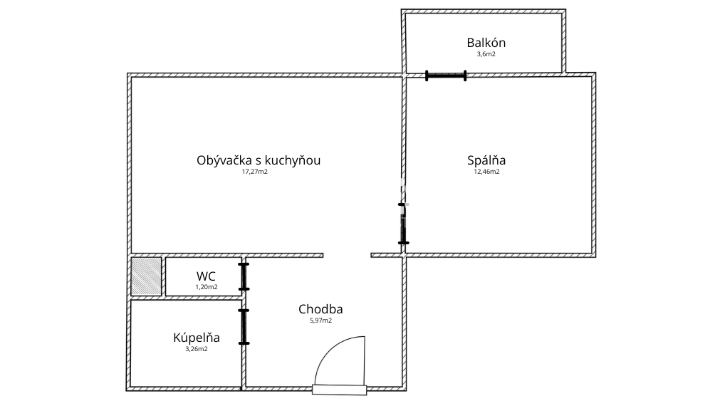 REZERVOVANÉ | Útulný plne zariadený 2-izbový byt s balkónom pri hrádzi na Sihoti