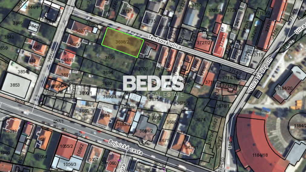 BEDES | Predaj pozemku na Tenisovej ul., 675 m2, Prievidza