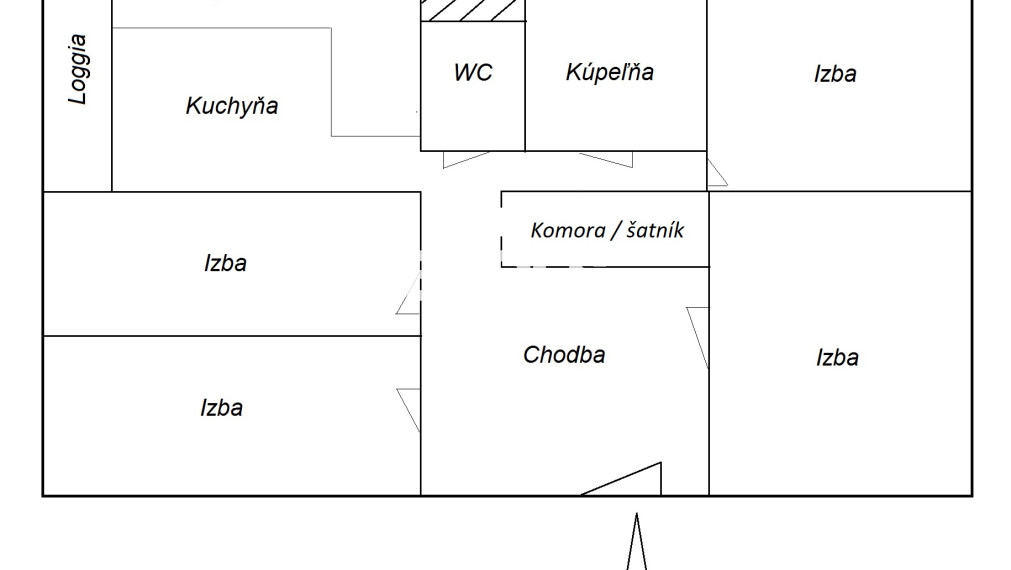BEDES | Veľkometrážny byt, šatník, sklad, loggia, Okružná