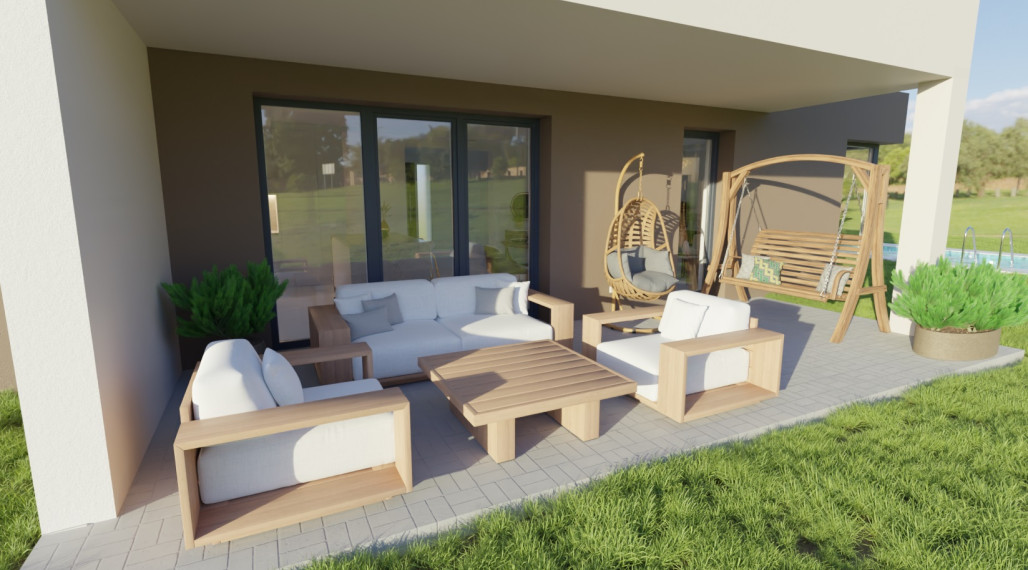 Novostavba pre rodinu, 3 terasy, garáž, pokojná ulica, 659m2